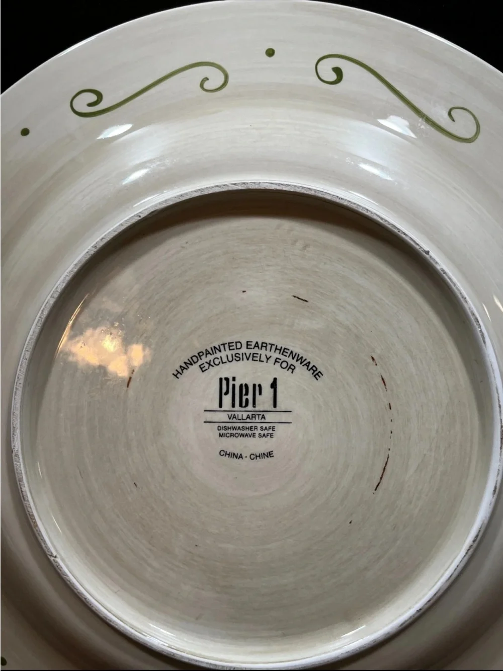 Pier 1 Decorative Earthenware plate. VALLARTA